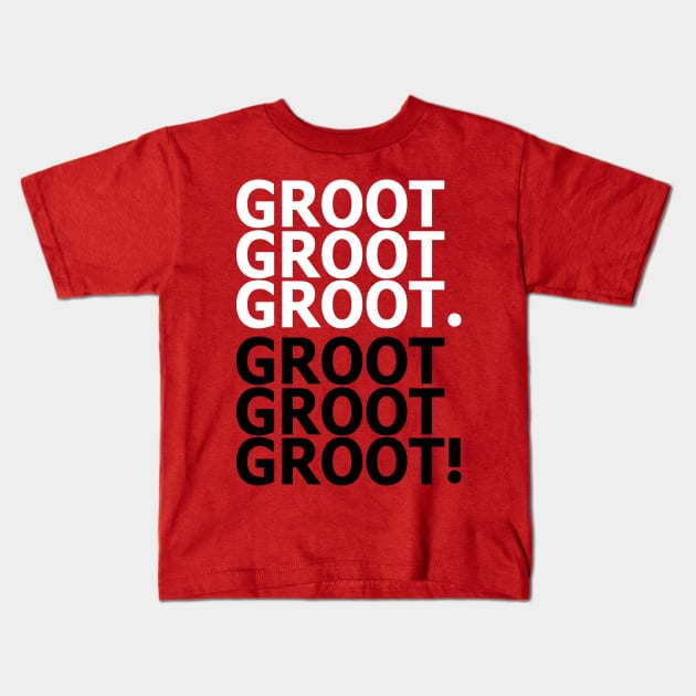 Get over it Groot Kids T-Shirt by karlangas